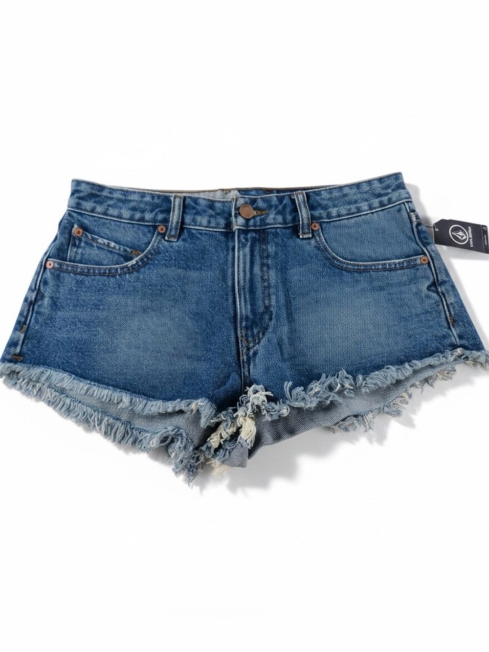 Volcom Stoney Micro Fit Distressed Denim Shorts Size 28 Women NWT